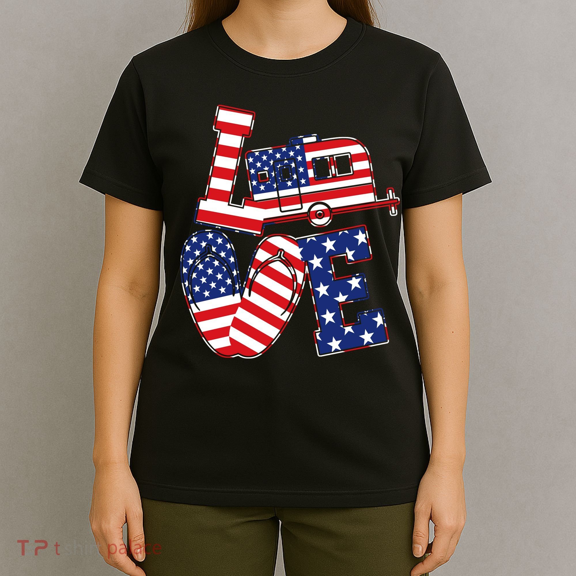 Love USA Camping  T-Shirt