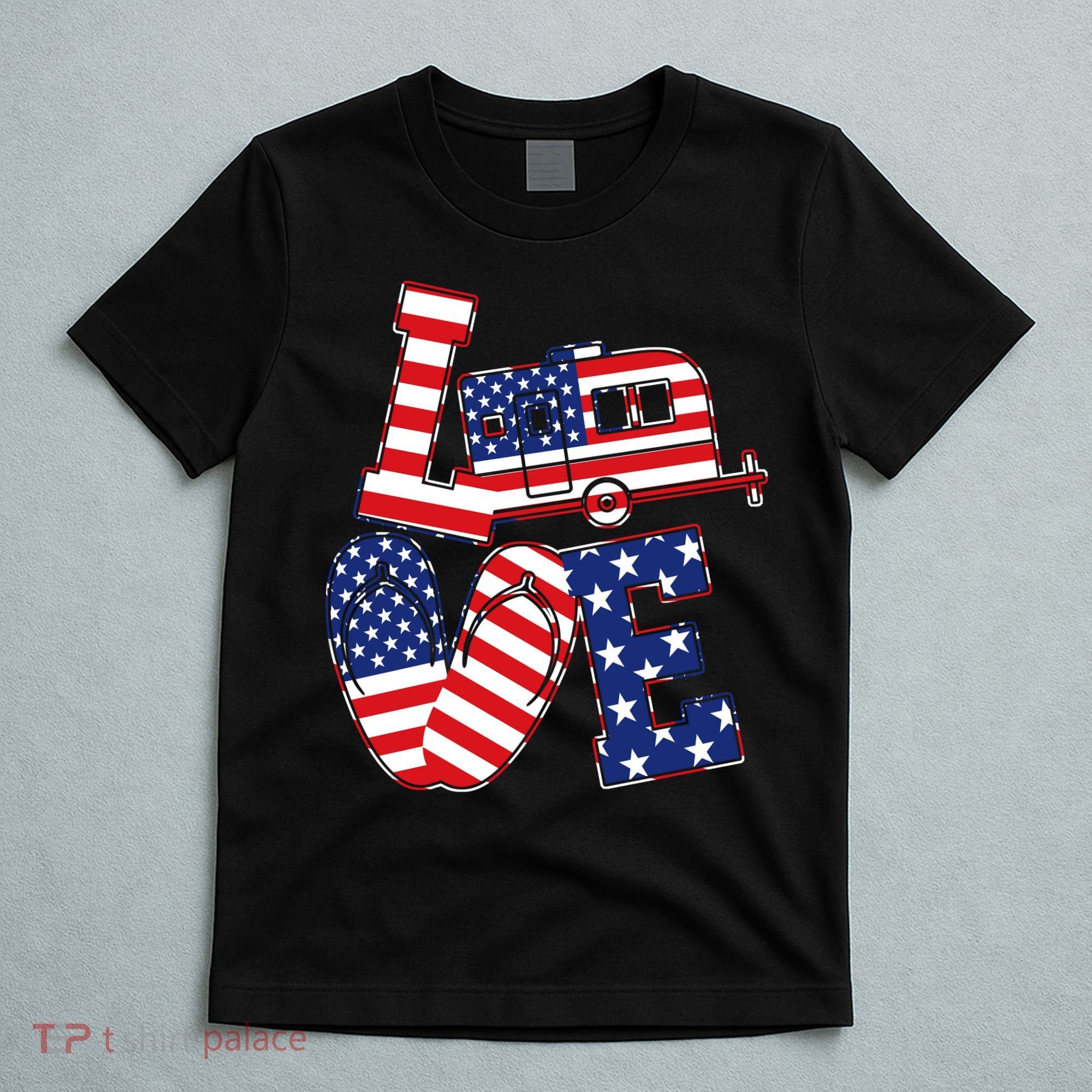 Love USA Camping  T-Shirt