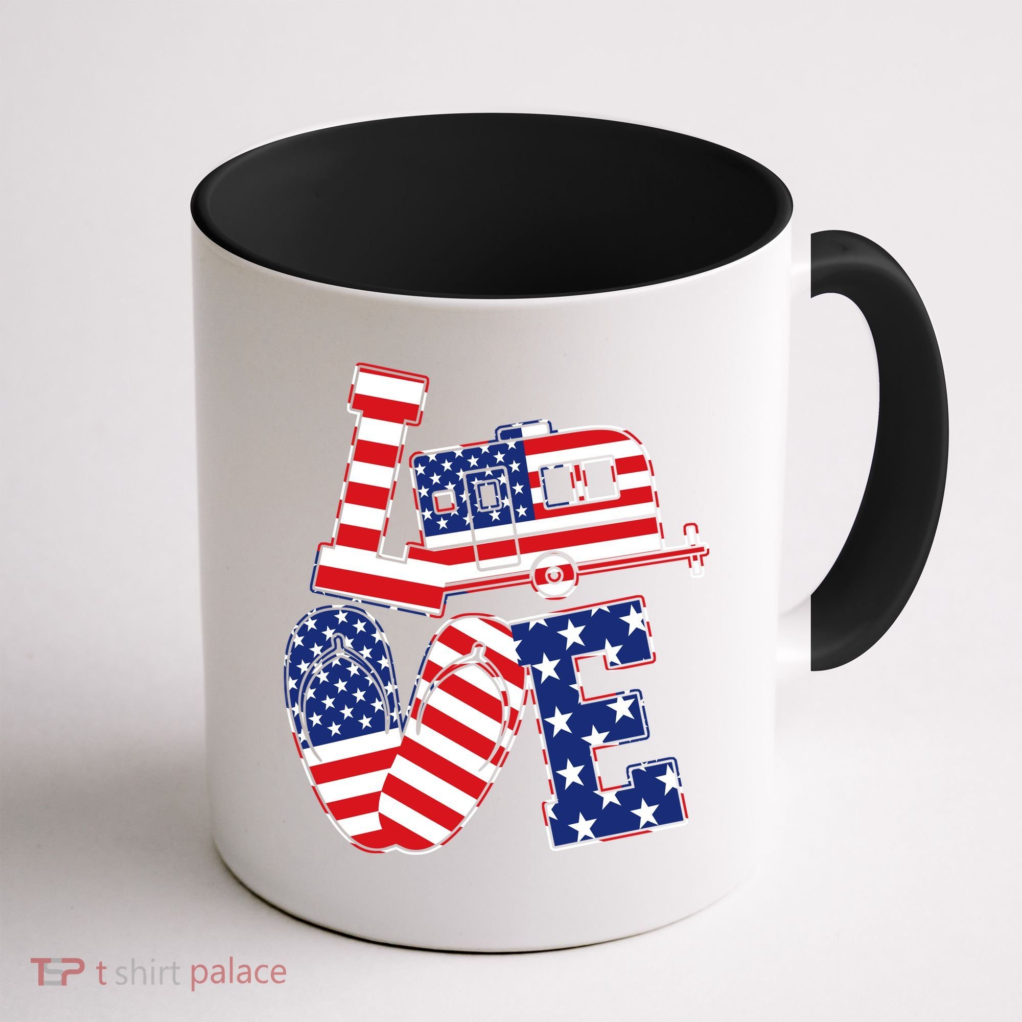 Love USA Camping  Coffee Mug