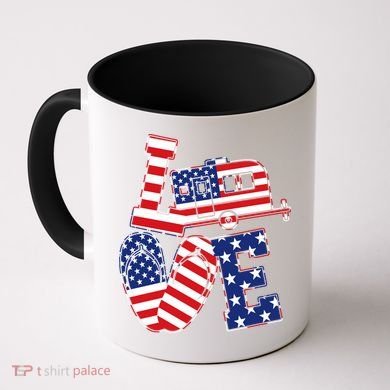 Love USA Camping  Coffee Mug