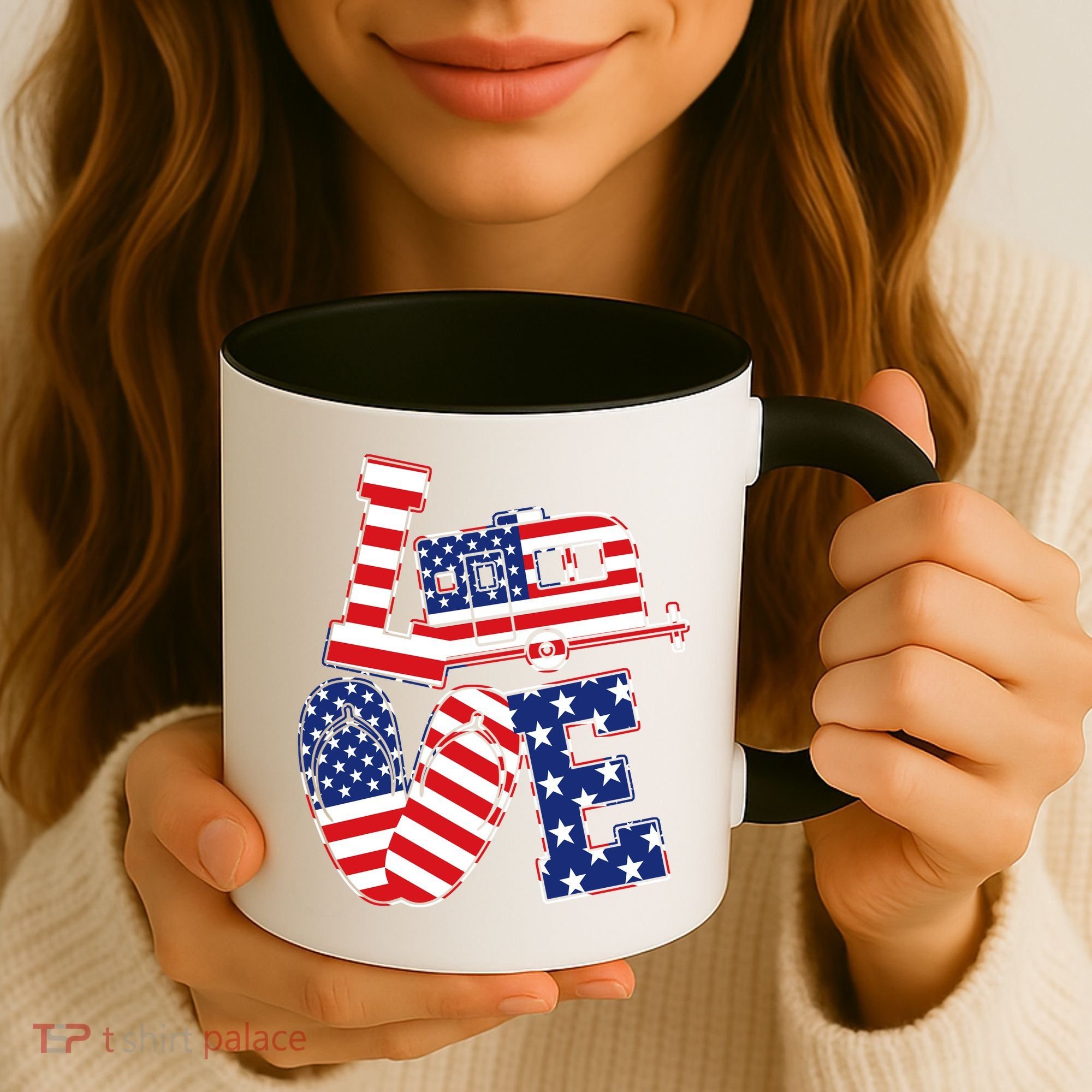 Love USA Camping  Coffee Mug