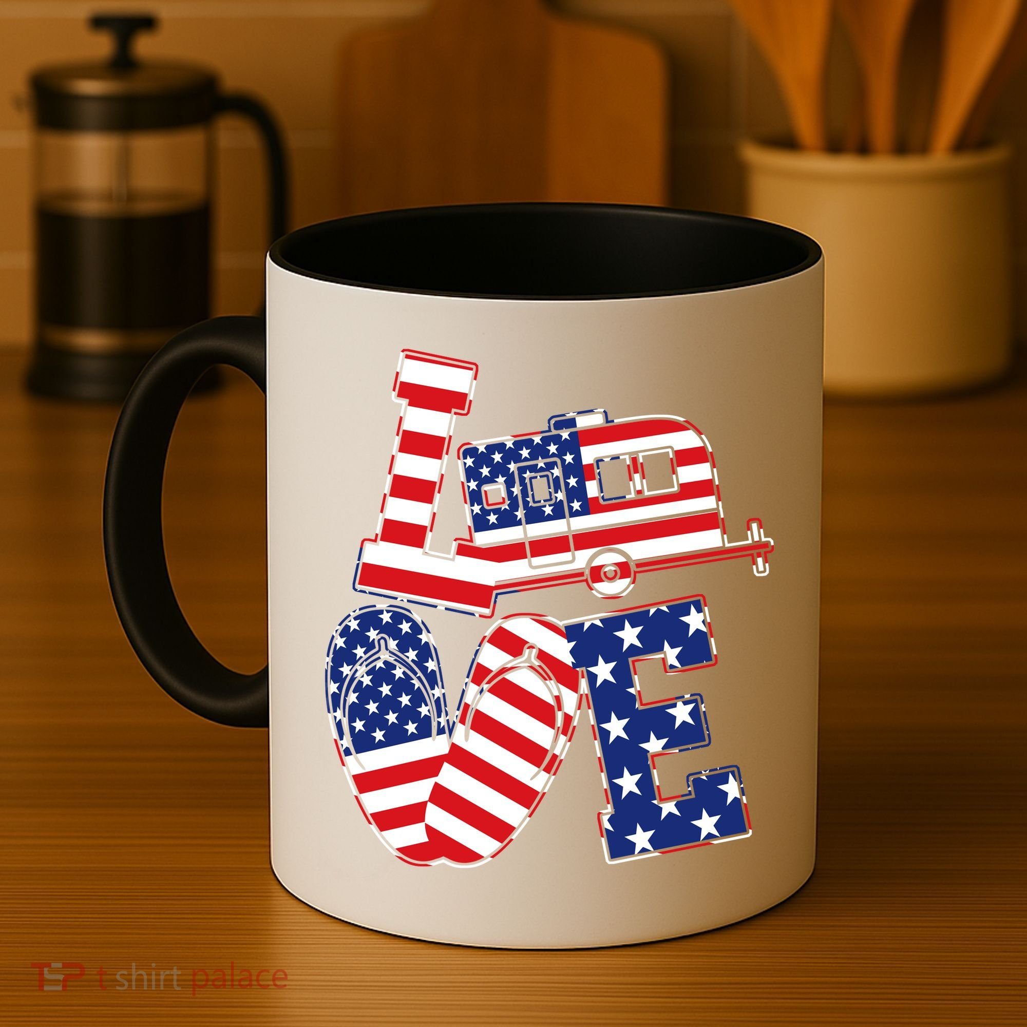Love USA Camping  Coffee Mug