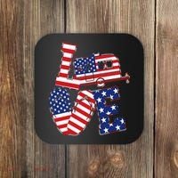 Love USA Camping  Coaster thumb 0