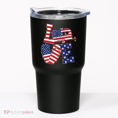 Love USA Camping  Tumbler