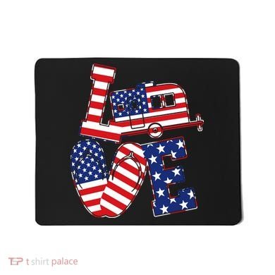 Love USA Camping  Mousepad