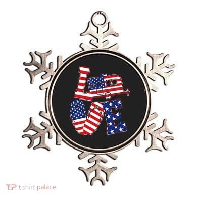 Love USA Camping  Ornament