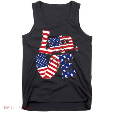 Love USA Camping  Tank Top
