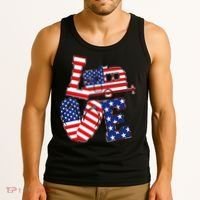 Love USA Camping  Tank Top thumb 3