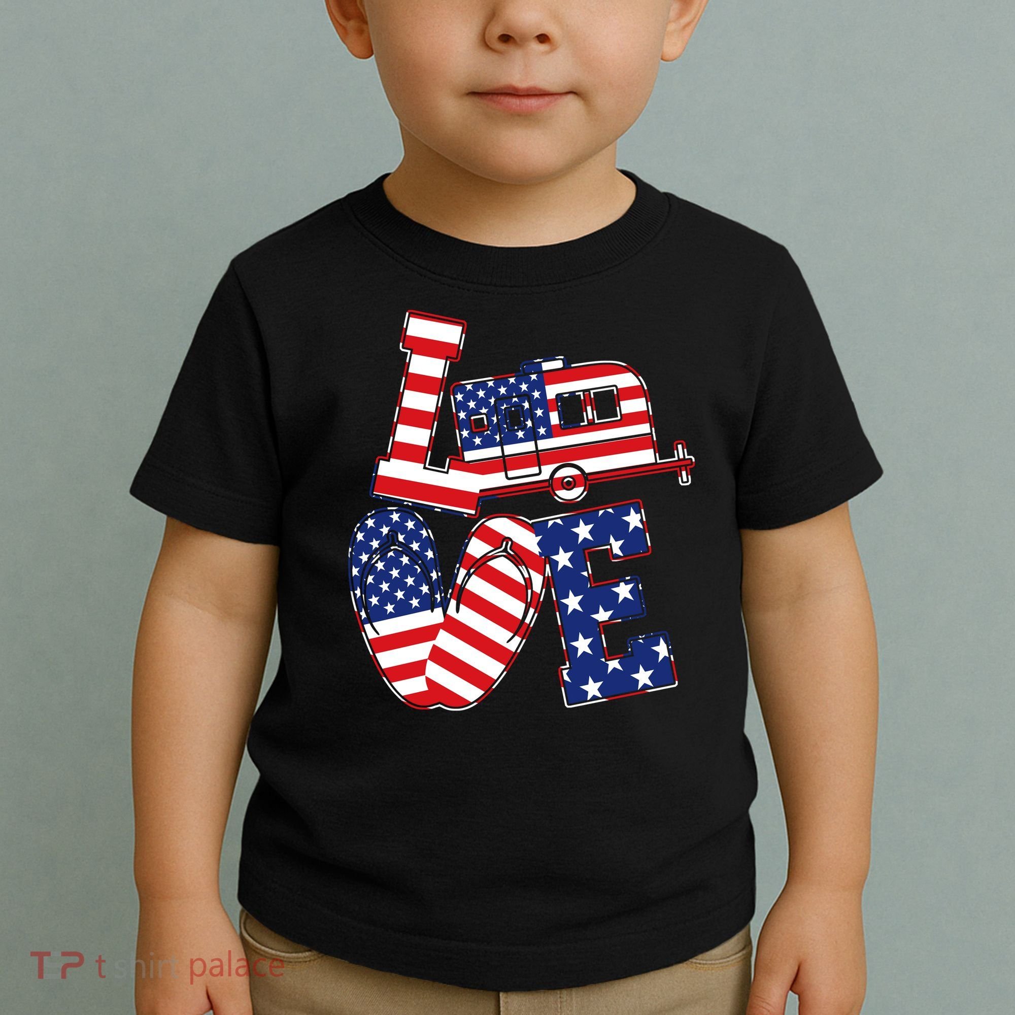 Love USA Camping  Toddler T-Shirt