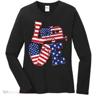 Love USA Camping  Women's Long Sleeve Shirt thumb 0