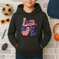 Love USA Camping  Kids Hoodie thumb 2