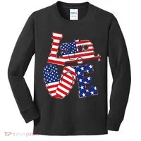 Love USA Camping  Kids Long Sleeve Shirt thumb 0