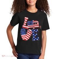 Love USA Camping  Kids T-Shirt thumb 2