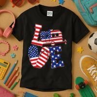 Love USA Camping  Kids T-Shirt thumb 3