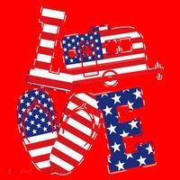 Love USA Camping  Santa Hat thumb 1
