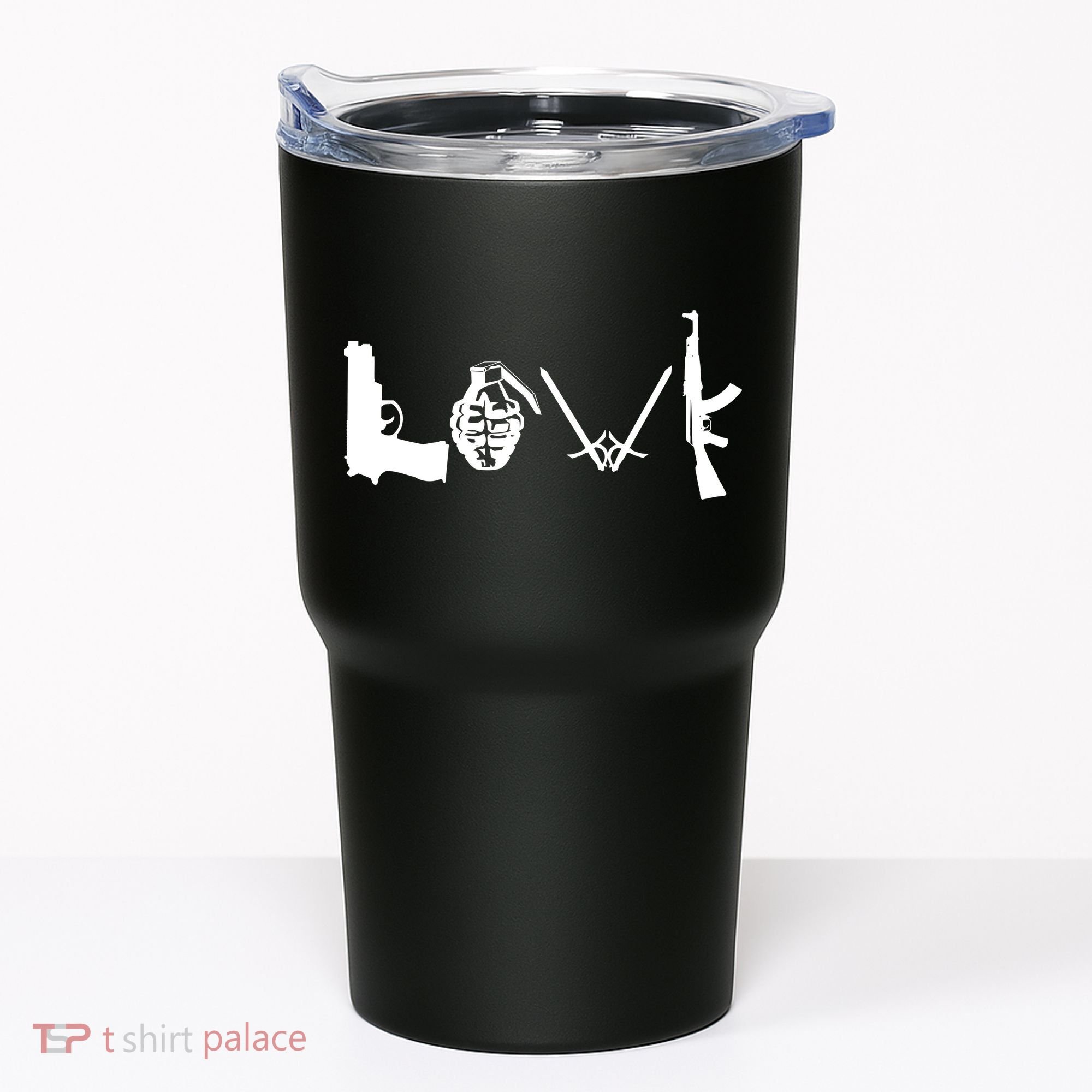 Love Weapons Logo Tumbler