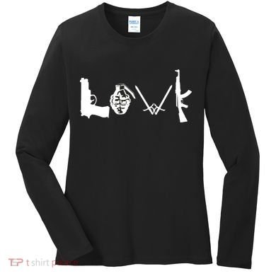 Love Weapons Logo Women's Long Sleeve Shirt