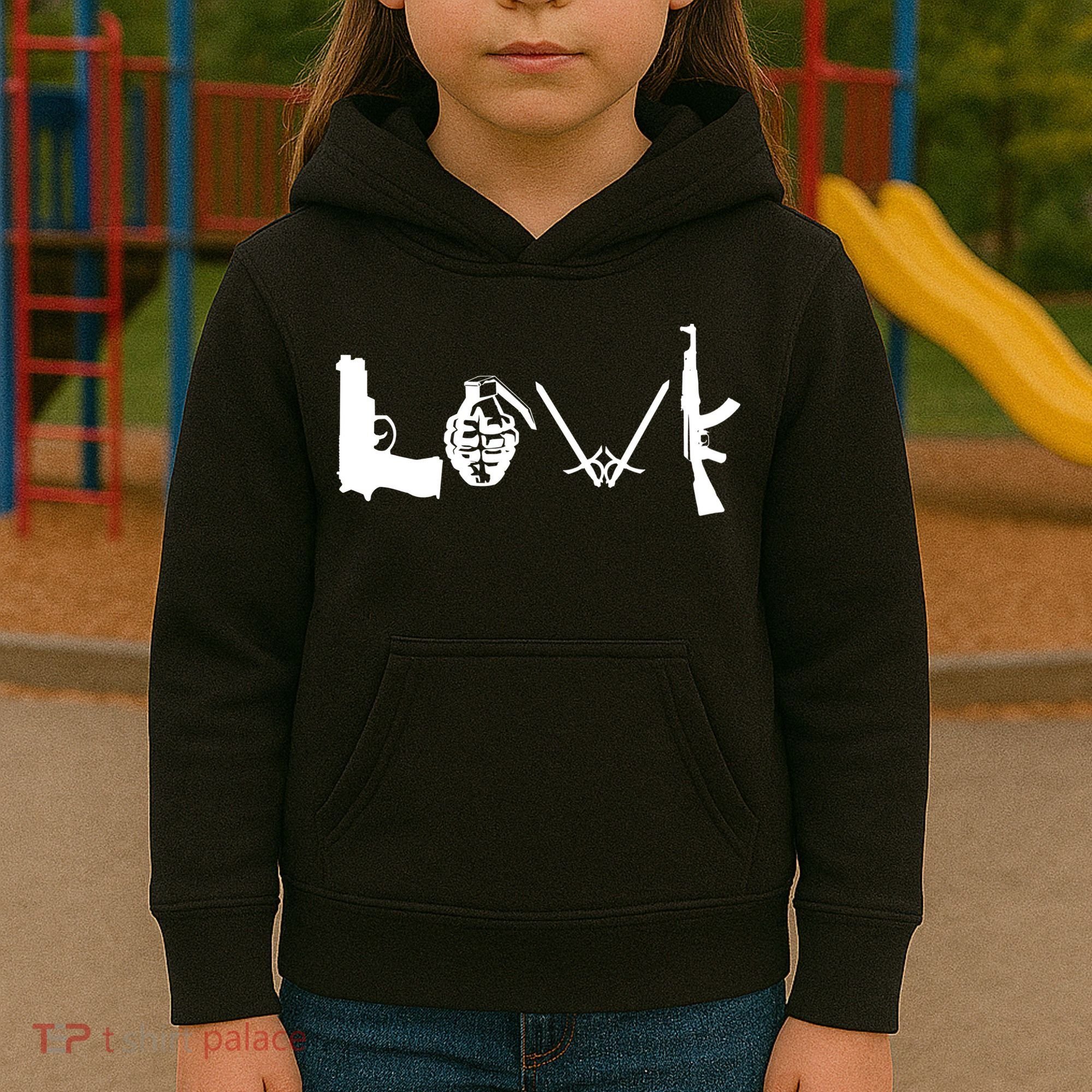 Love Weapons Logo Kids Hoodie