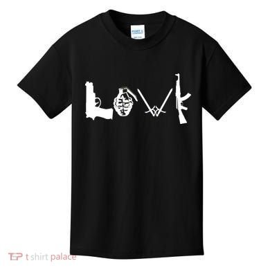 Love Weapons Logo Kids T-Shirt