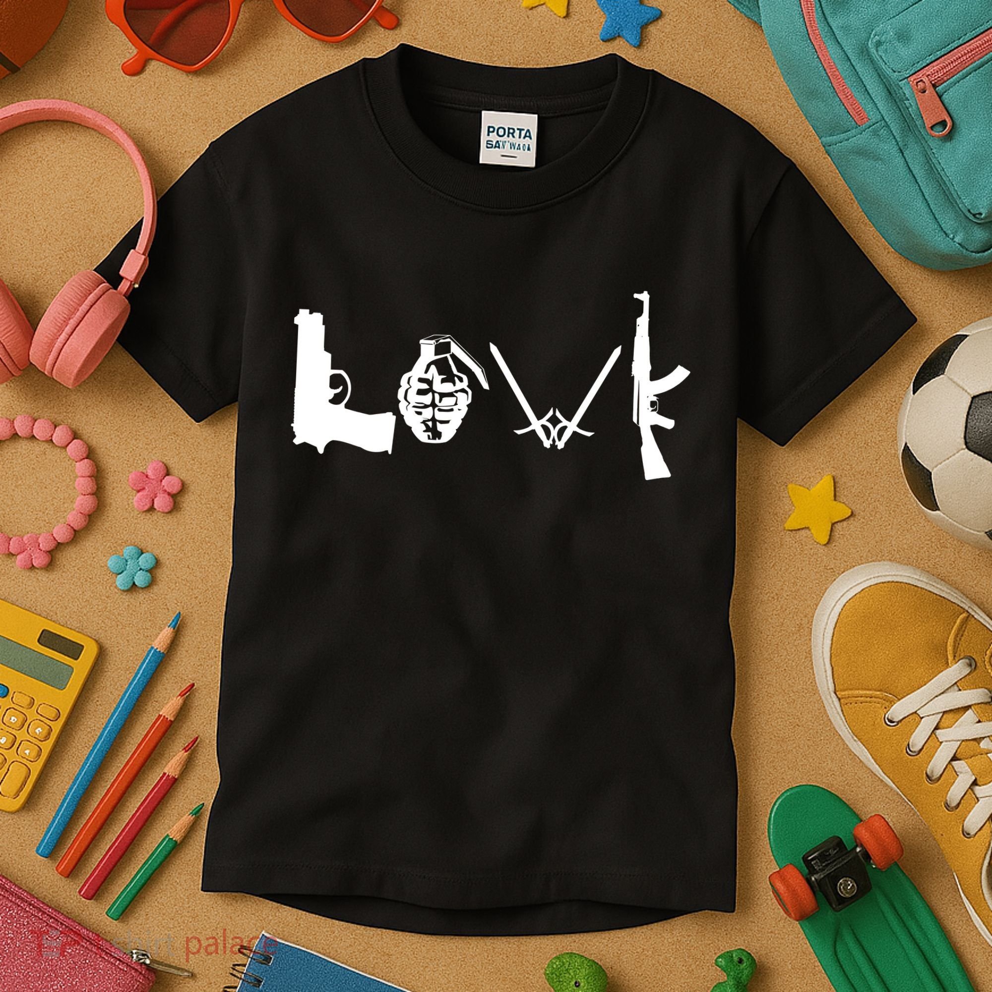 Love Weapons Logo Kids T-Shirt