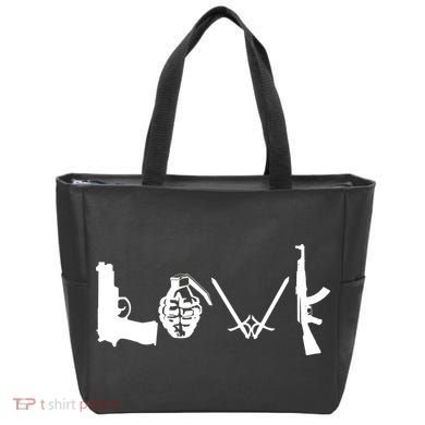Love Weapons Logo Tote Bag