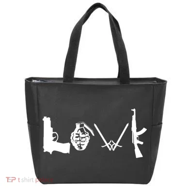 Love Weapons Logo Tote Bag
