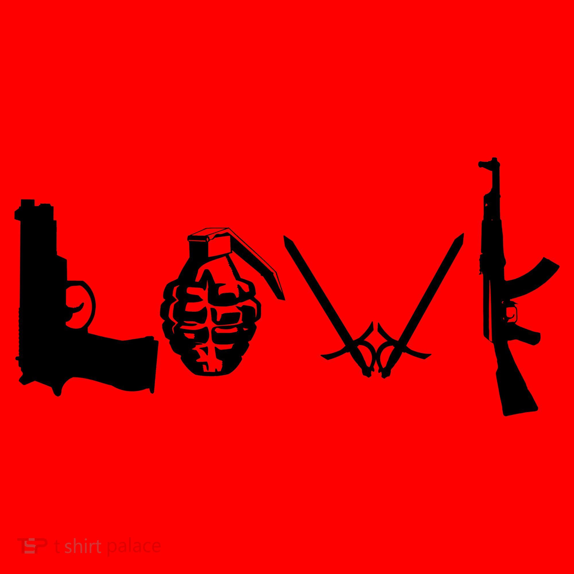 Love Weapons Logo Santa Hat