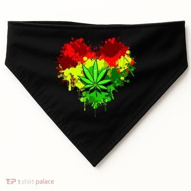 Love Weed Medical Marijuana USA-Made Doggie Bandana