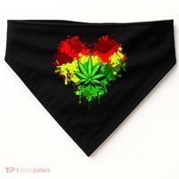 Love Weed Medical Marijuana USA-Made Doggie Bandana thumb 0
