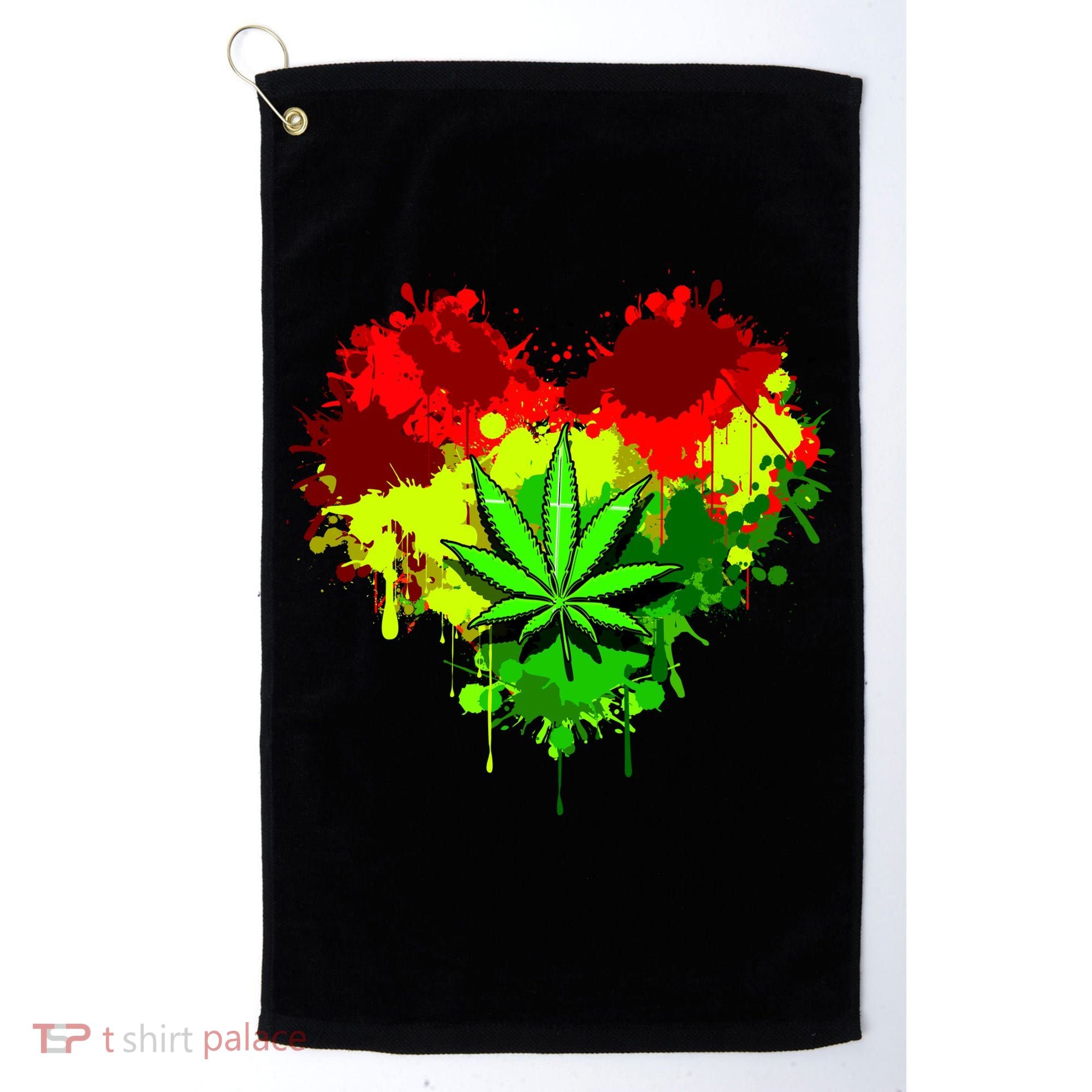 Love Weed Medical Marijuana Golf Towel