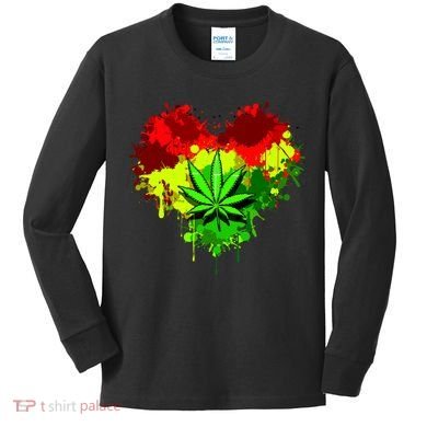 Love Weed Medical Marijuana Kids Long Sleeve Shirt