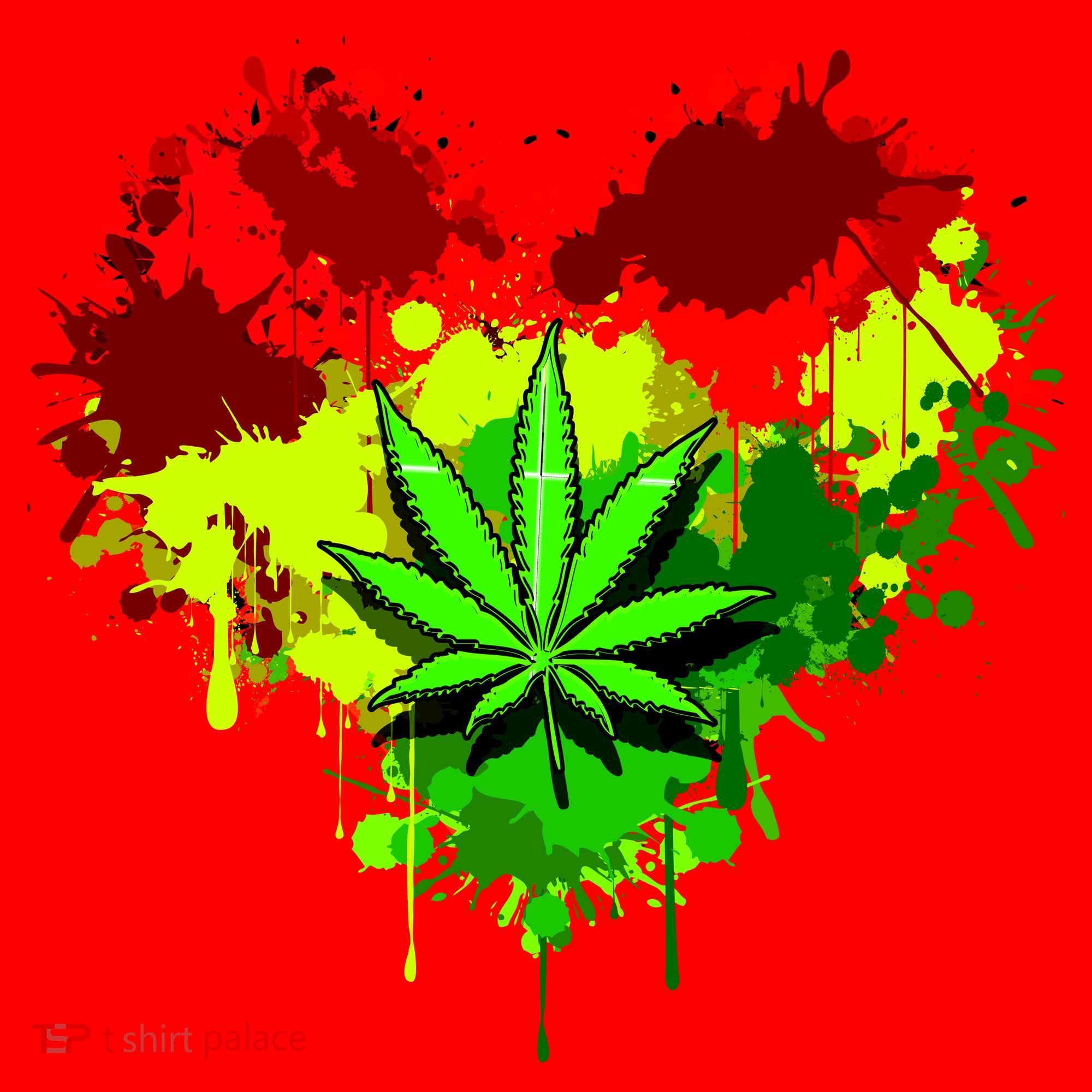 Love Weed Medical Marijuana Santa Hat