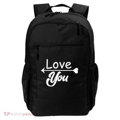 Love You Arrow Heart Backpack
