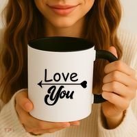 Love You Arrow Heart Coffee Mug thumb 3