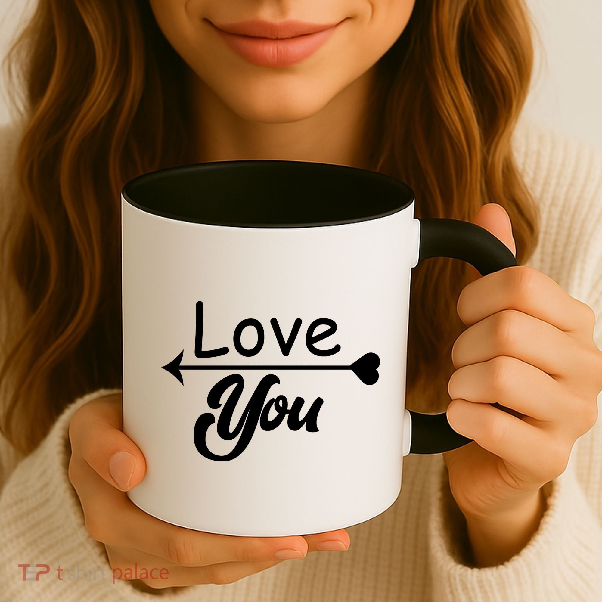 Love You Arrow Heart Coffee Mug