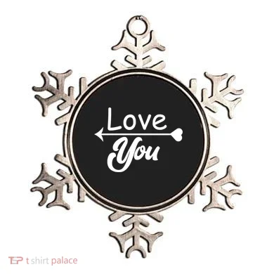 Love You Arrow Heart Ornament