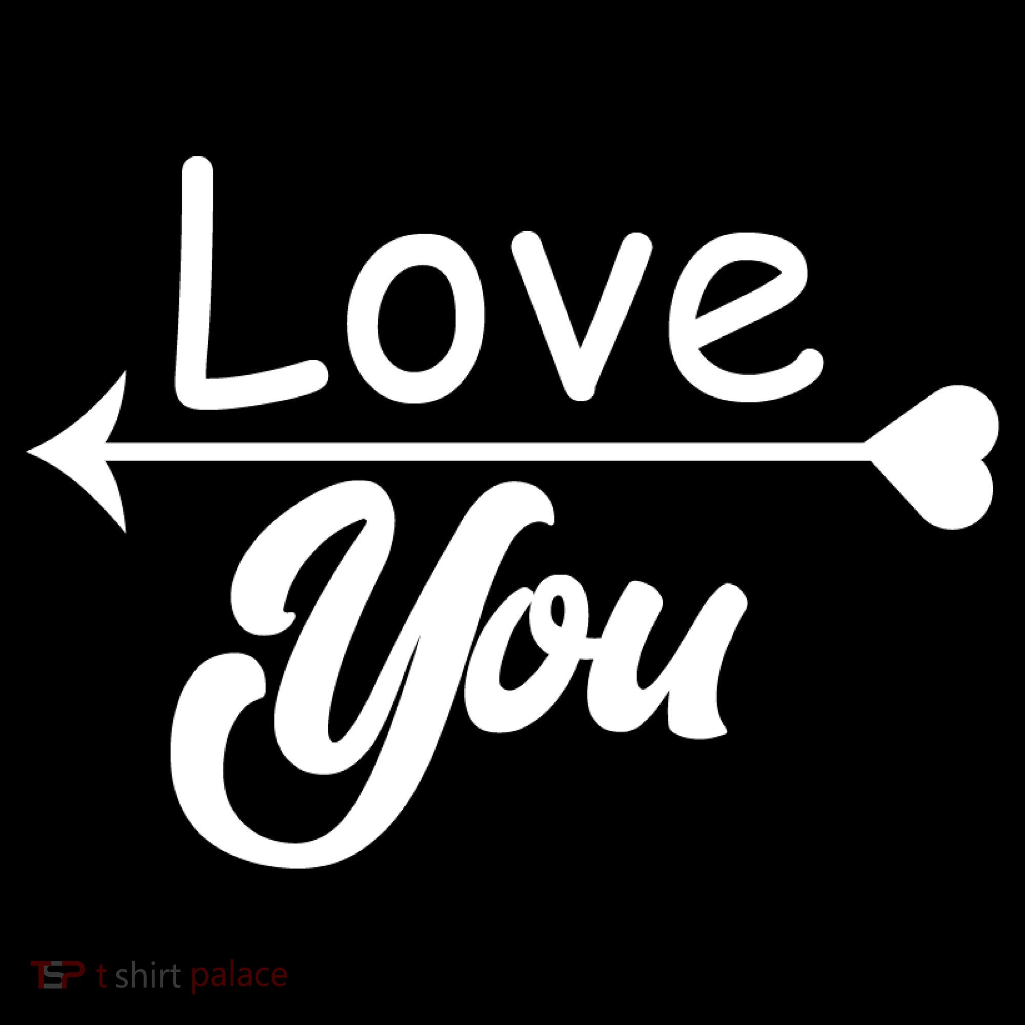 Love You Arrow Heart Ornament