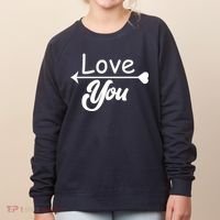 Love You Arrow Heart Women's Sweatshirt thumb 0
