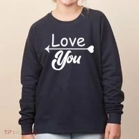 Love You Arrow Heart Women's Sweatshirt thumb 0