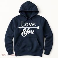 Love You Arrow Heart Hoodie thumb 0