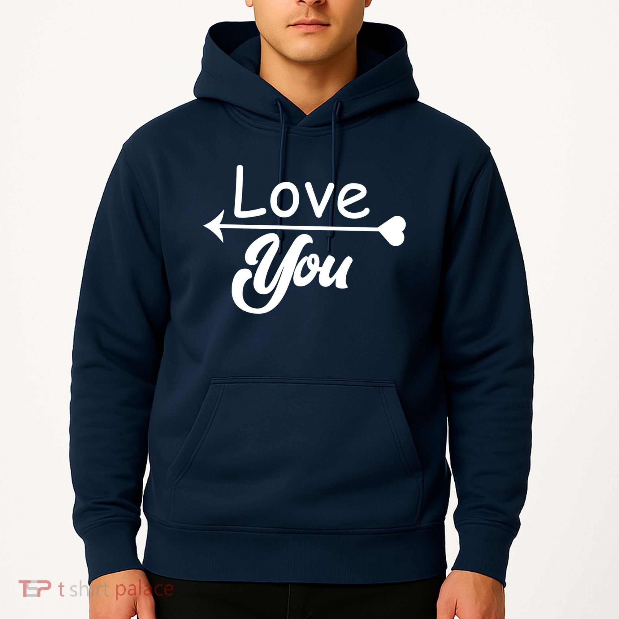 Love You Arrow Heart Hoodie