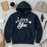 Love You Arrow Heart Hoodie thumb 3