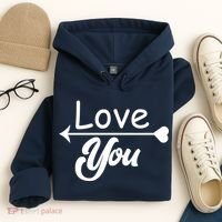 Love You Arrow Heart Hoodie thumb 4