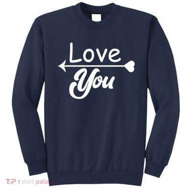 Love You Arrow Heart Sweatshirt