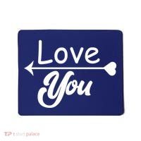 Love You Arrow Heart Mousepad thumb 0