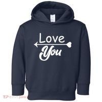 Love You Arrow Heart Toddler Hoodie thumb 0