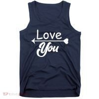 Love You Arrow Heart Tank Top thumb 0