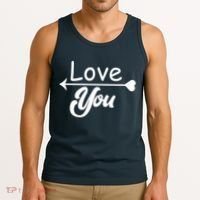 Love You Arrow Heart Tank Top thumb 3