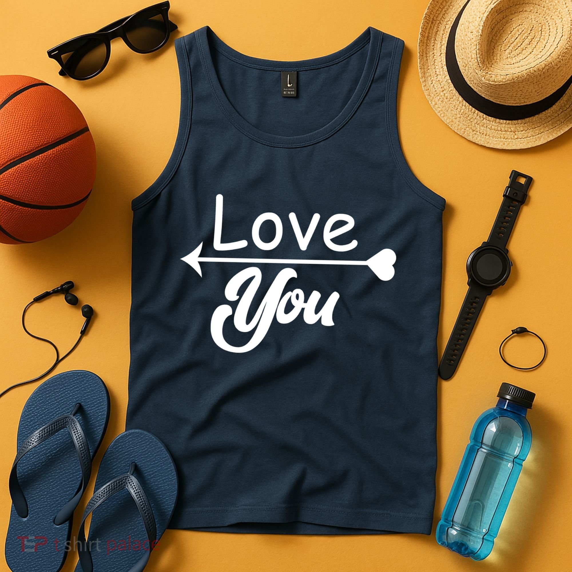 Love You Arrow Heart Tank Top