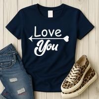 Love You Arrow Heart Women's T-Shirt thumb 3